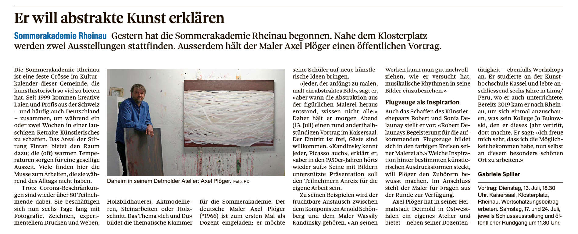 Axel Plöger der Landbote Schweiz