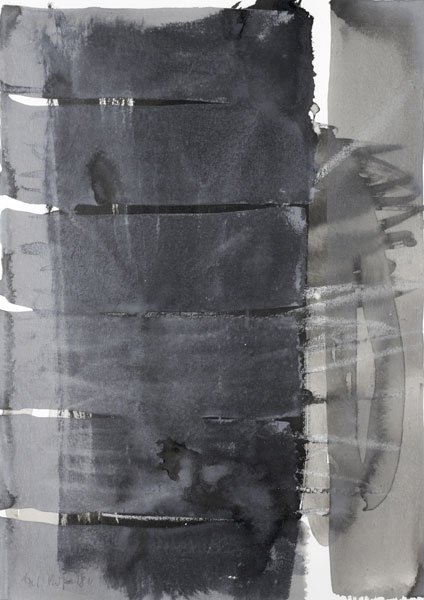 Ulsgaard Nr. 1, 42 x 30 cm, Kohle, Kreide, Acryl auf Papier